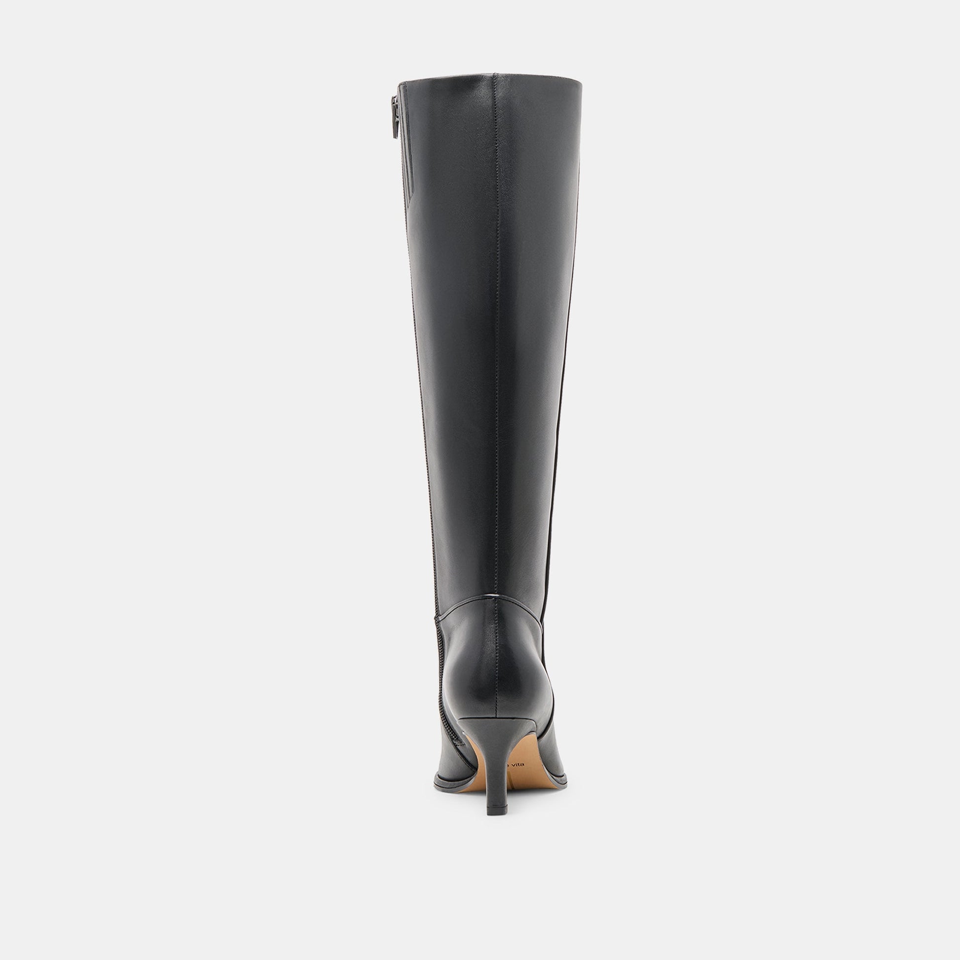Aldy Black Leather Boots - Dolce Vita