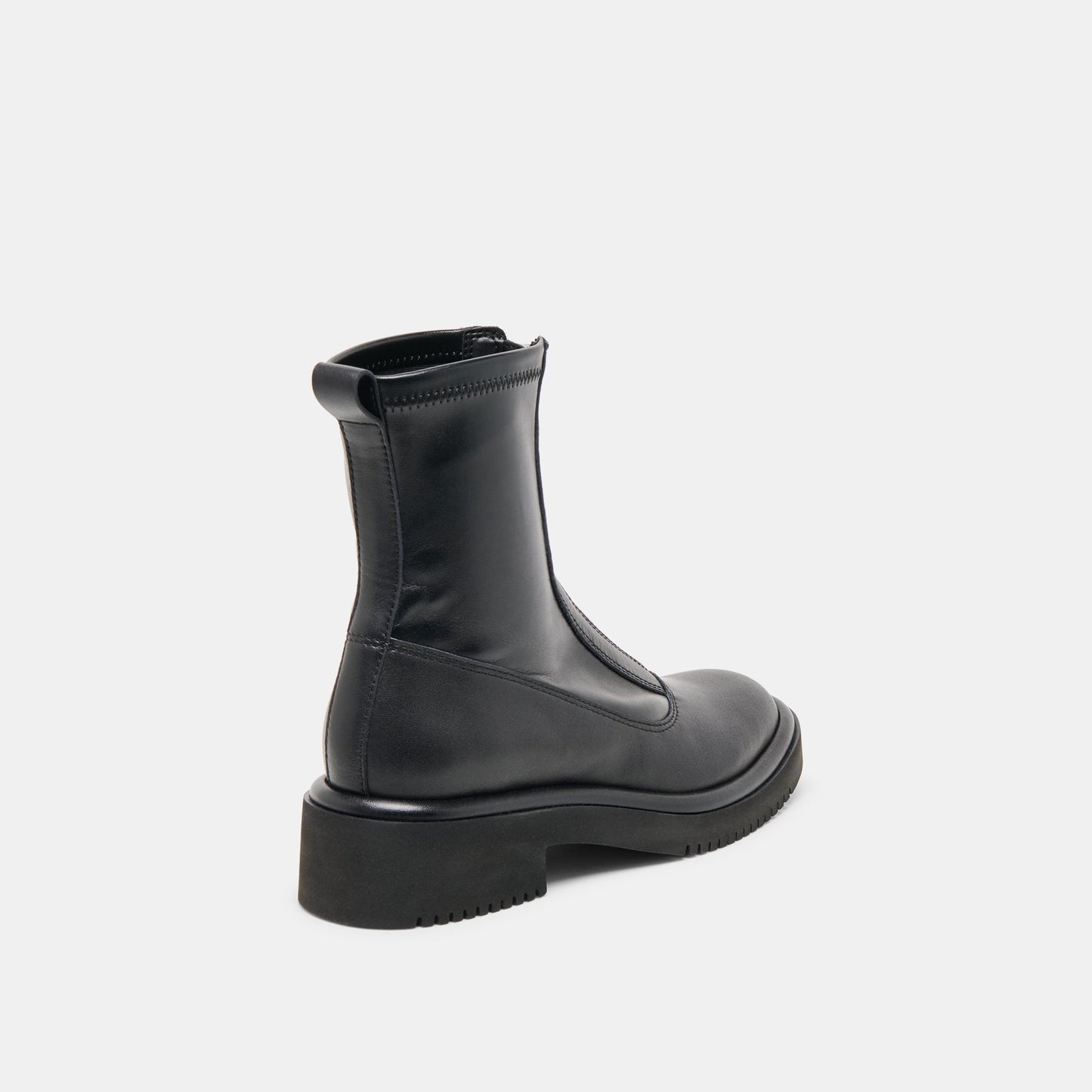 Shante Black Leather Boots - Dolce Vita