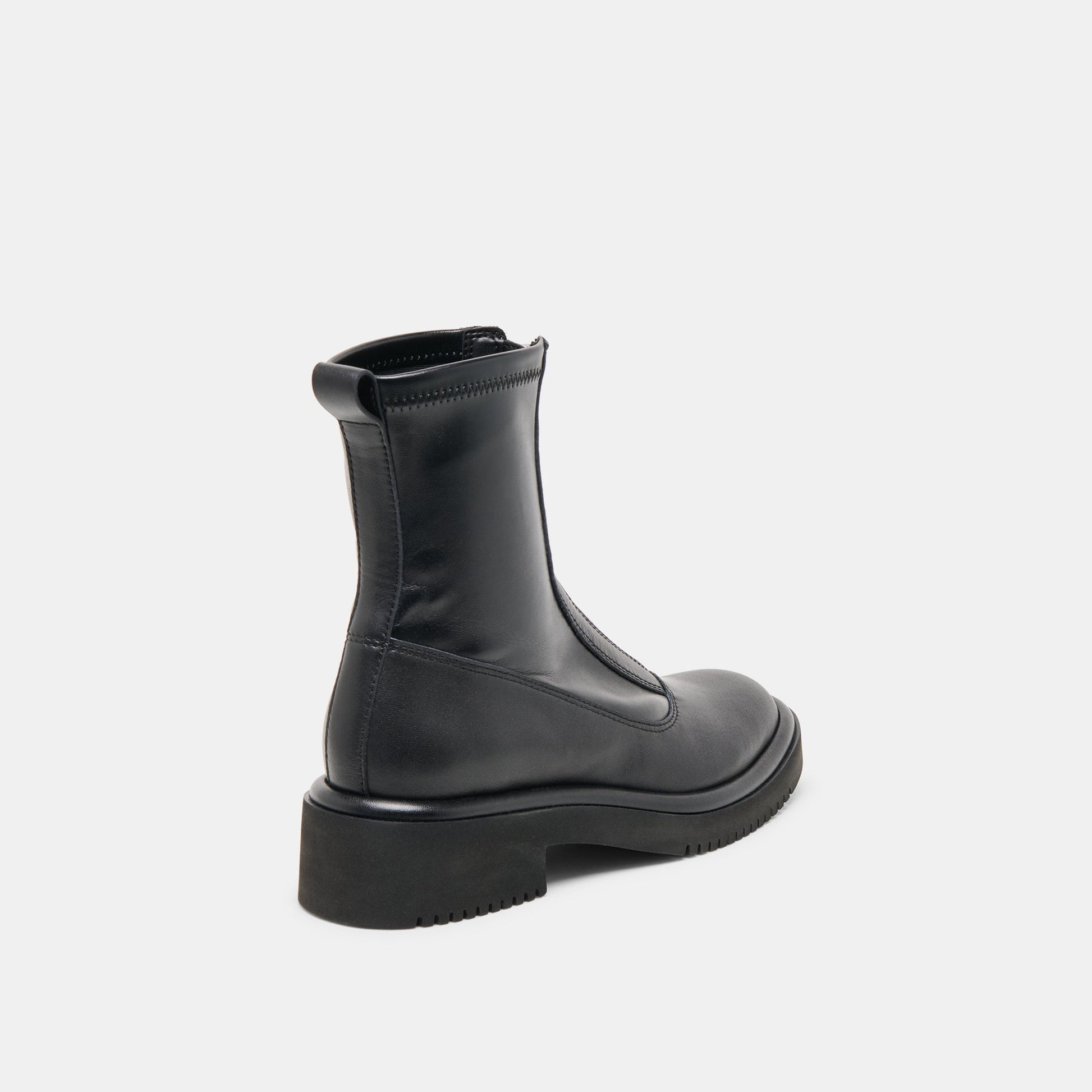 Shante Black Leather Boots - Dolce Vita