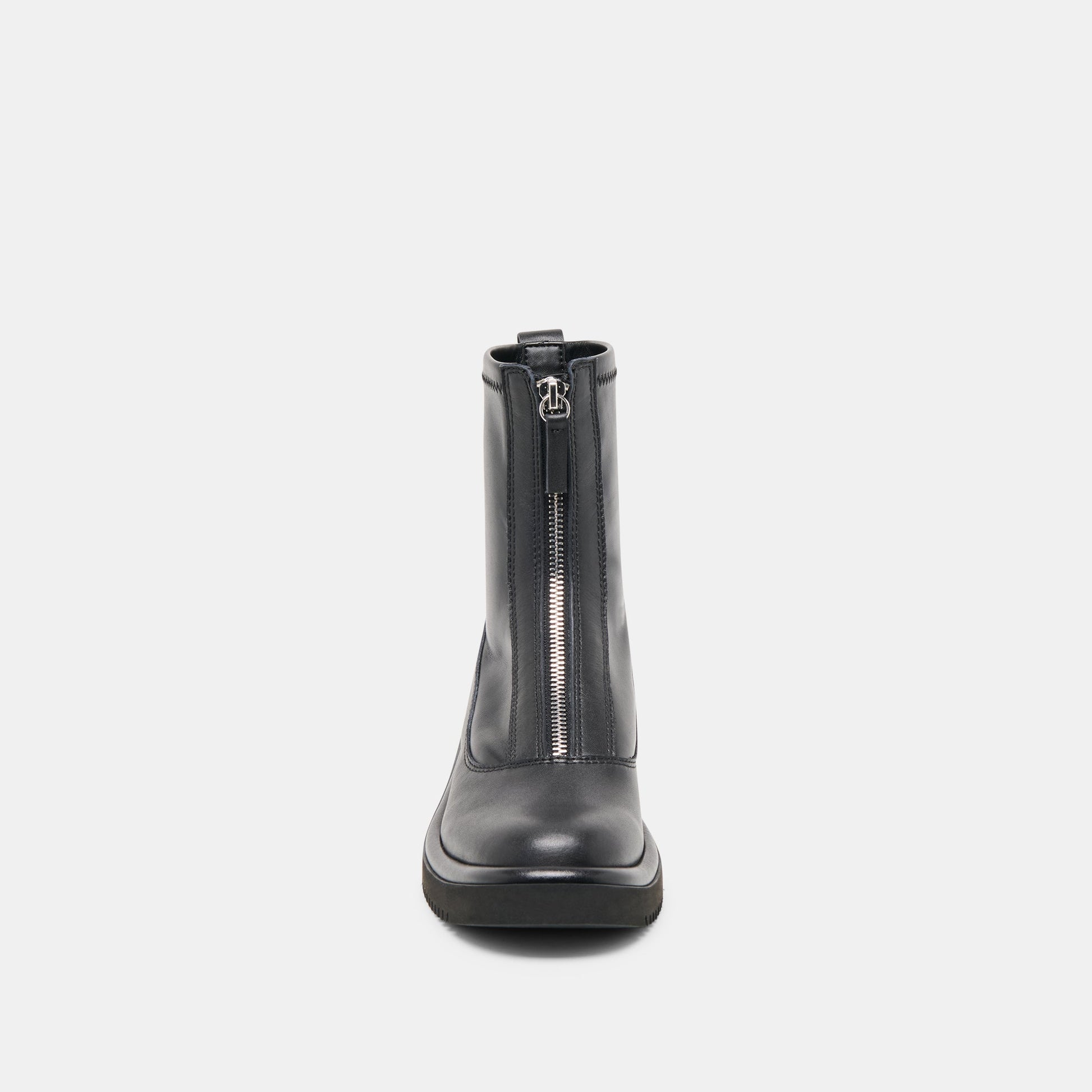 Shante Black Leather Boots - Dolce Vita