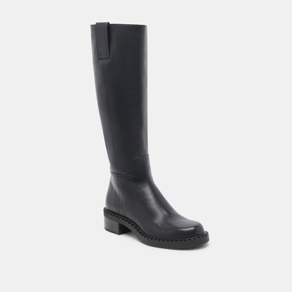 Glory H2O Waterproof Black Leather Boots - Dolce Vita