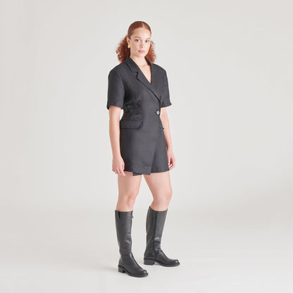 Glory H2O Waterproof Black Leather Boots - Dolce Vita