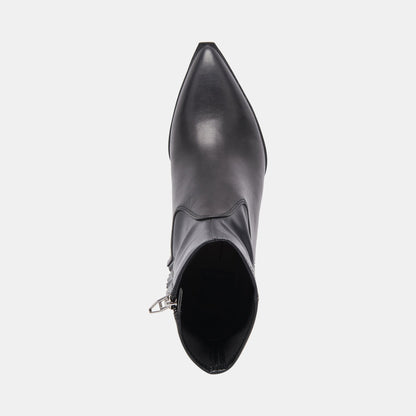 Arya Black Leather Boots - Dolce Vita