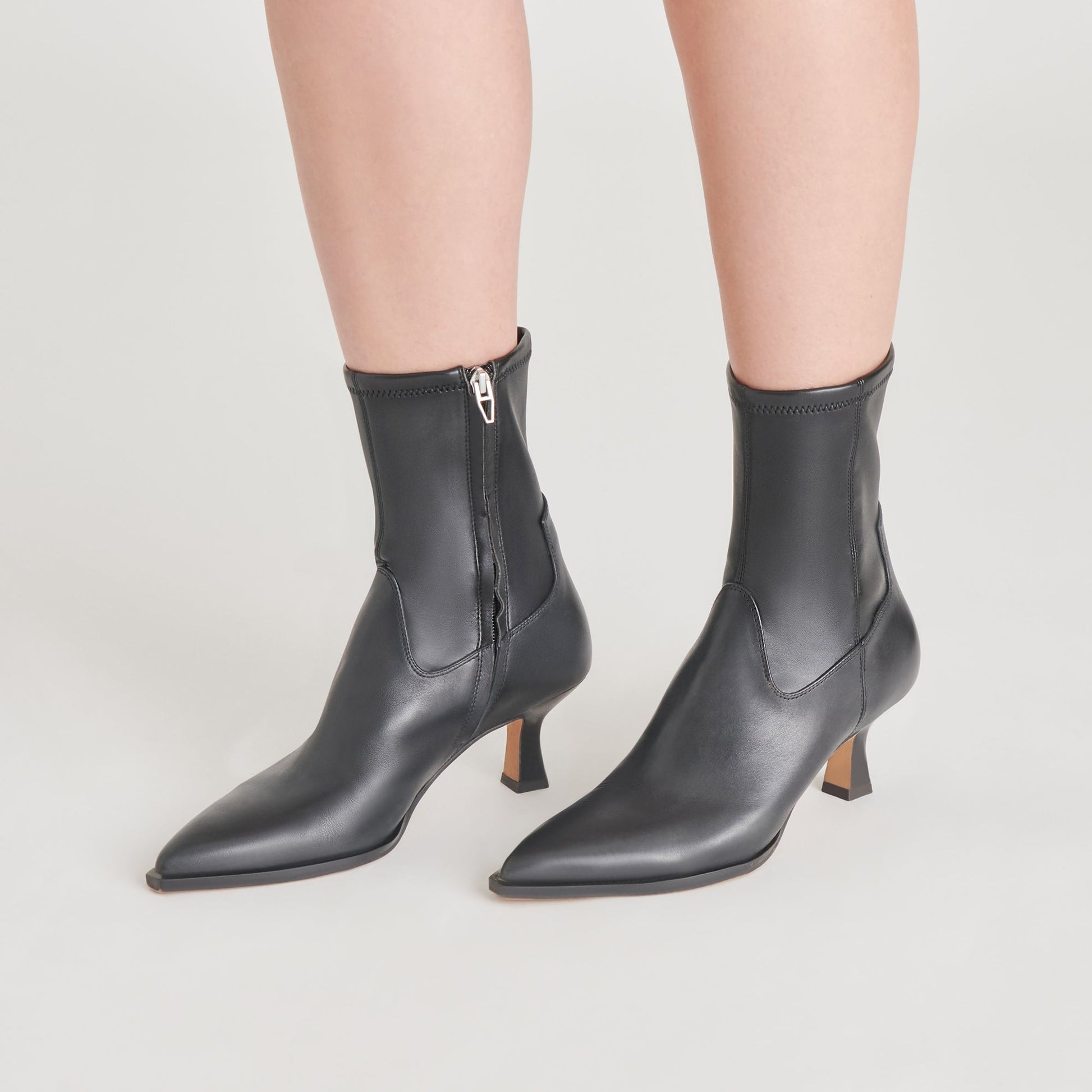 Arya Black Leather Boots - Dolce Vita