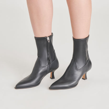 Arya Black Leather Boots - Dolce Vita