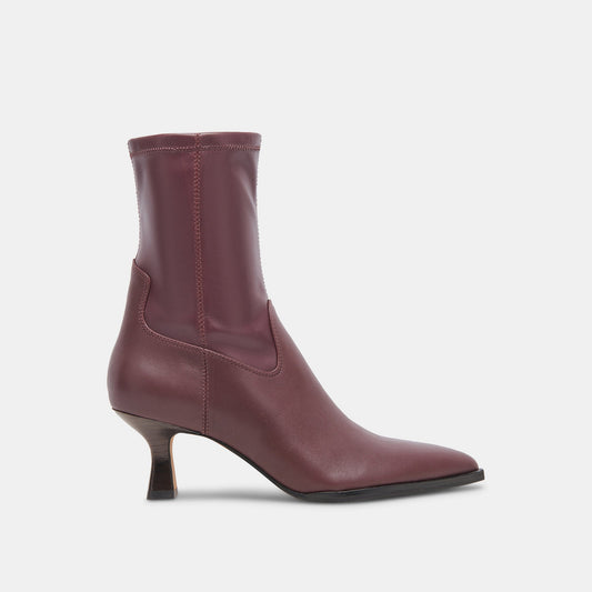 Arya Wine Leather Boots - Dolce Vita