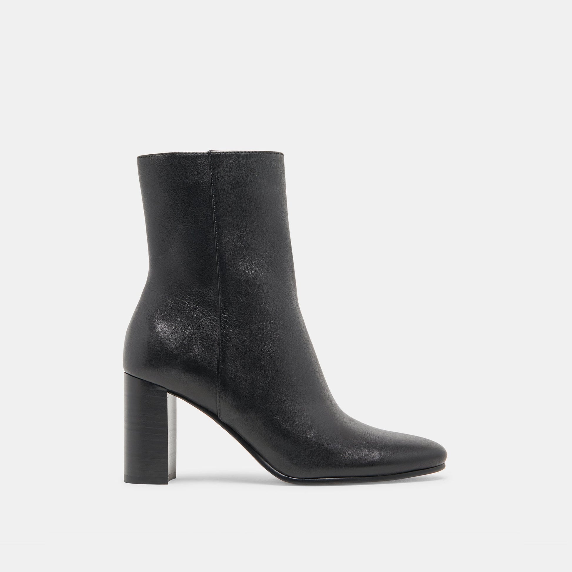 SUZY BOOTIES BLACK LEATHER - Dolce Vita