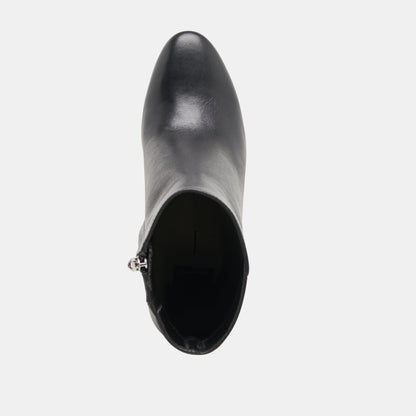 SUZY BOOTIES BLACK LEATHER - Dolce Vita