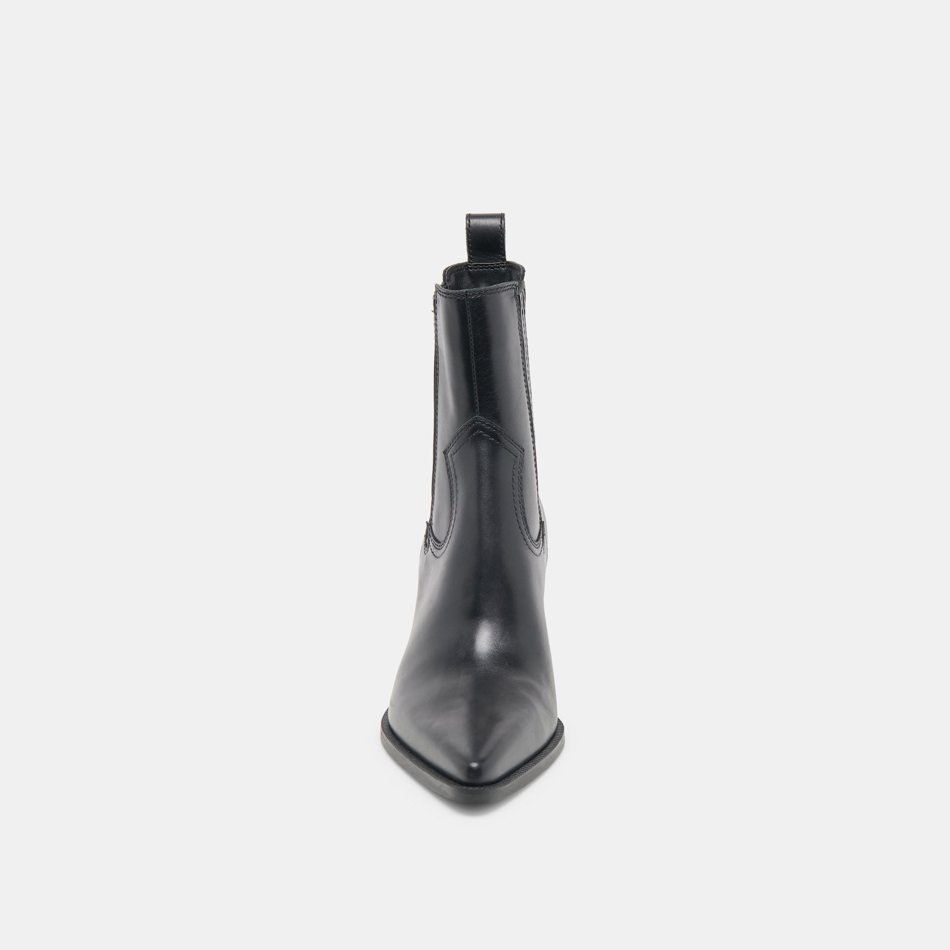 Slim Black Leather Booties - Dolce Vita