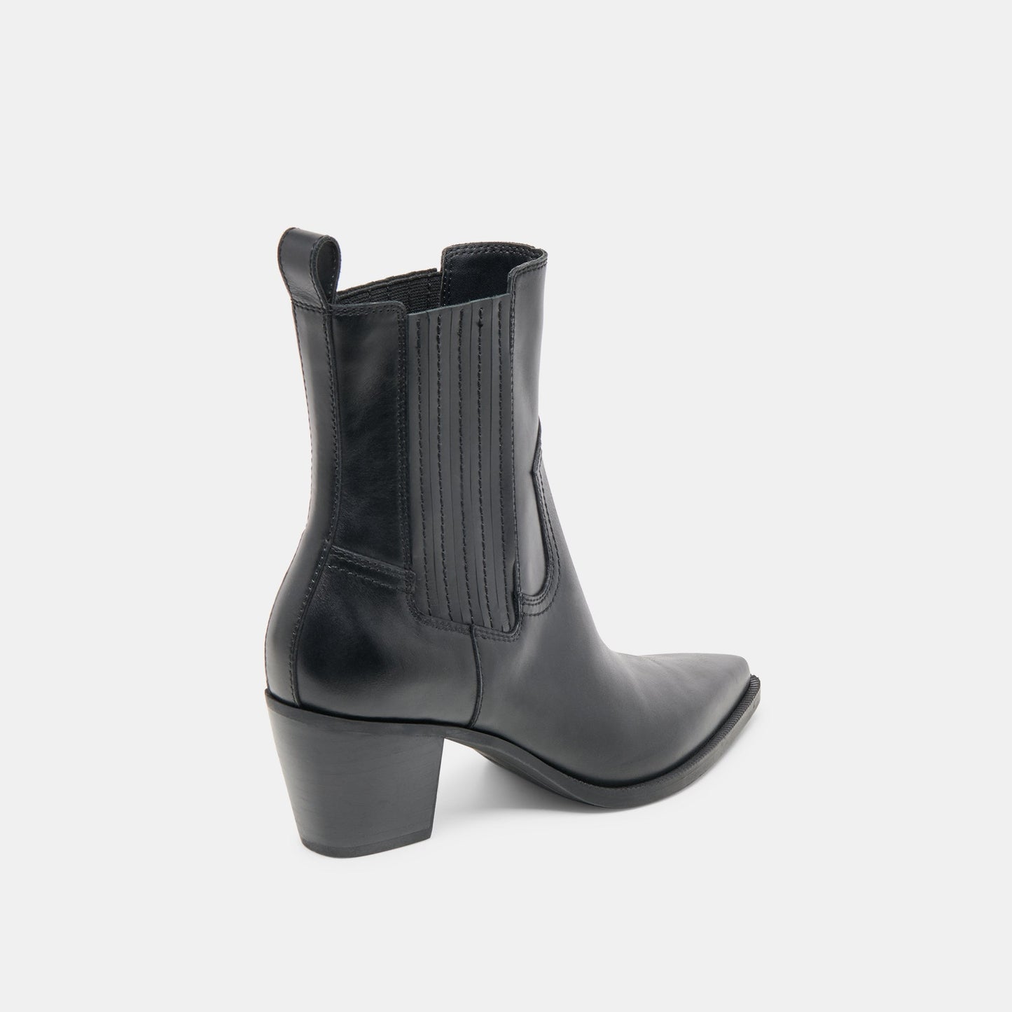 Slim Black Leather Booties - Dolce Vita