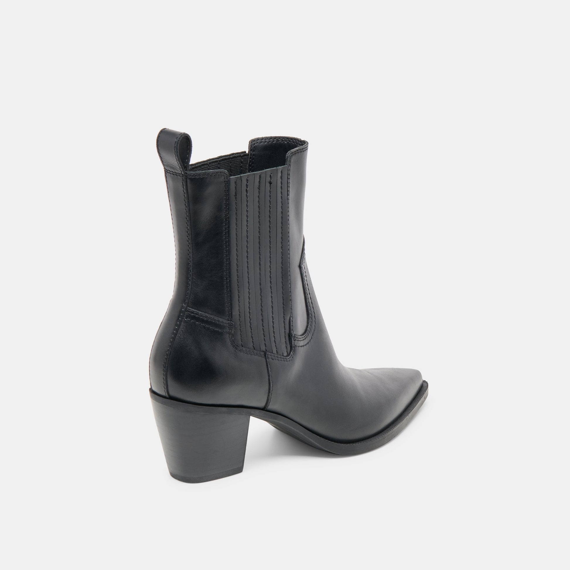Slim Black Leather Booties - Dolce Vita
