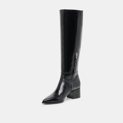 Kirson Black Leather Boots - Dolce Vita