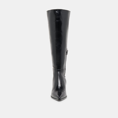 Kirson Black Leather Boots - Dolce Vita