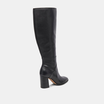 Fynn Boots Onyx Leather - Dolce Vita