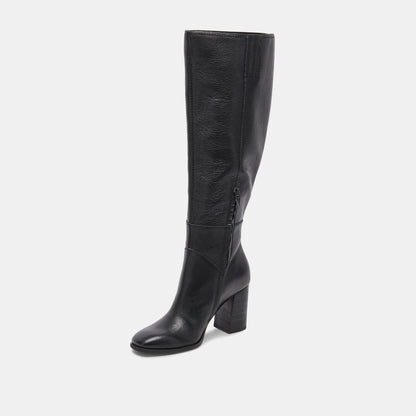 Fynn Boots Onyx Leather - Dolce Vita