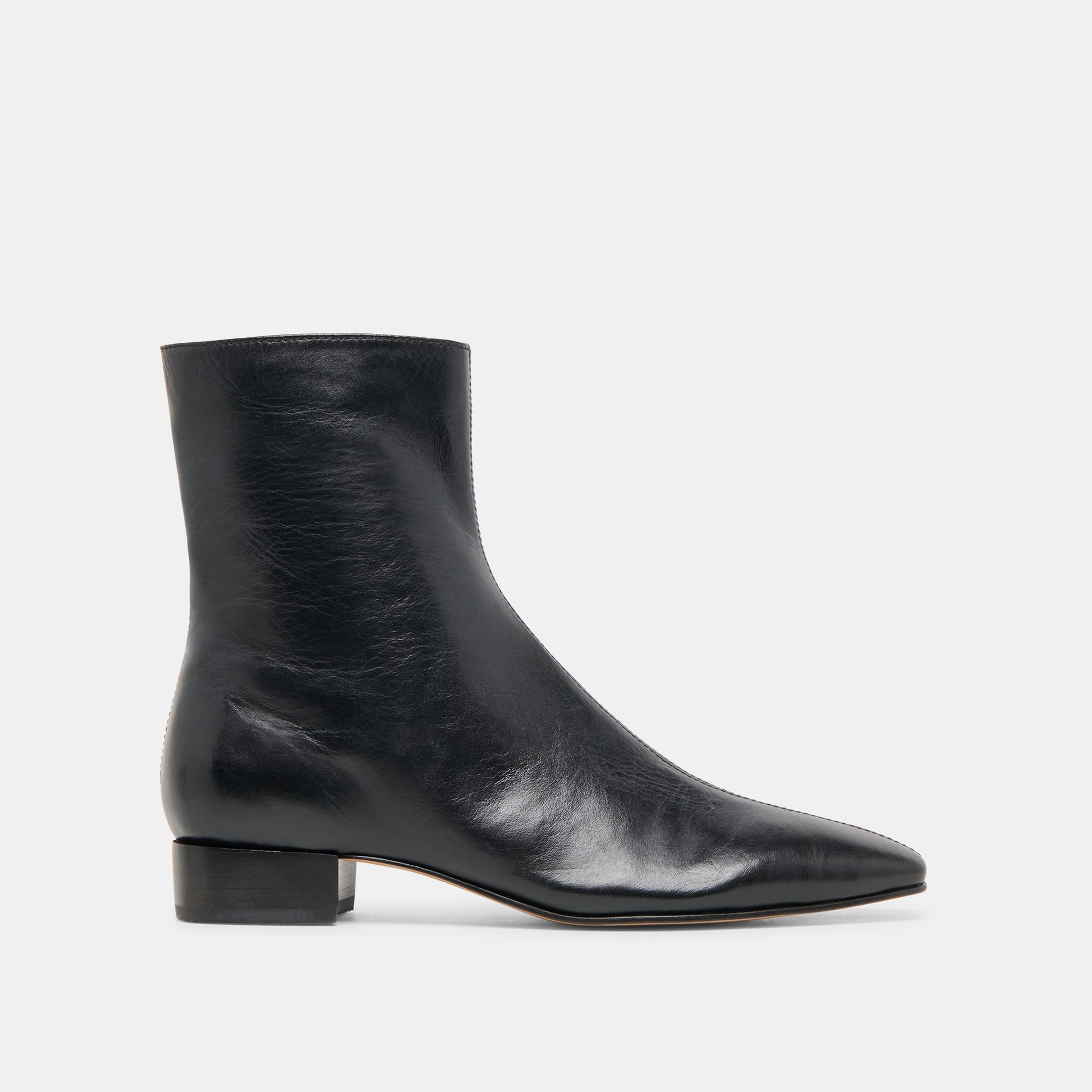 Tarine Black Leather Booties - Dolce Vita