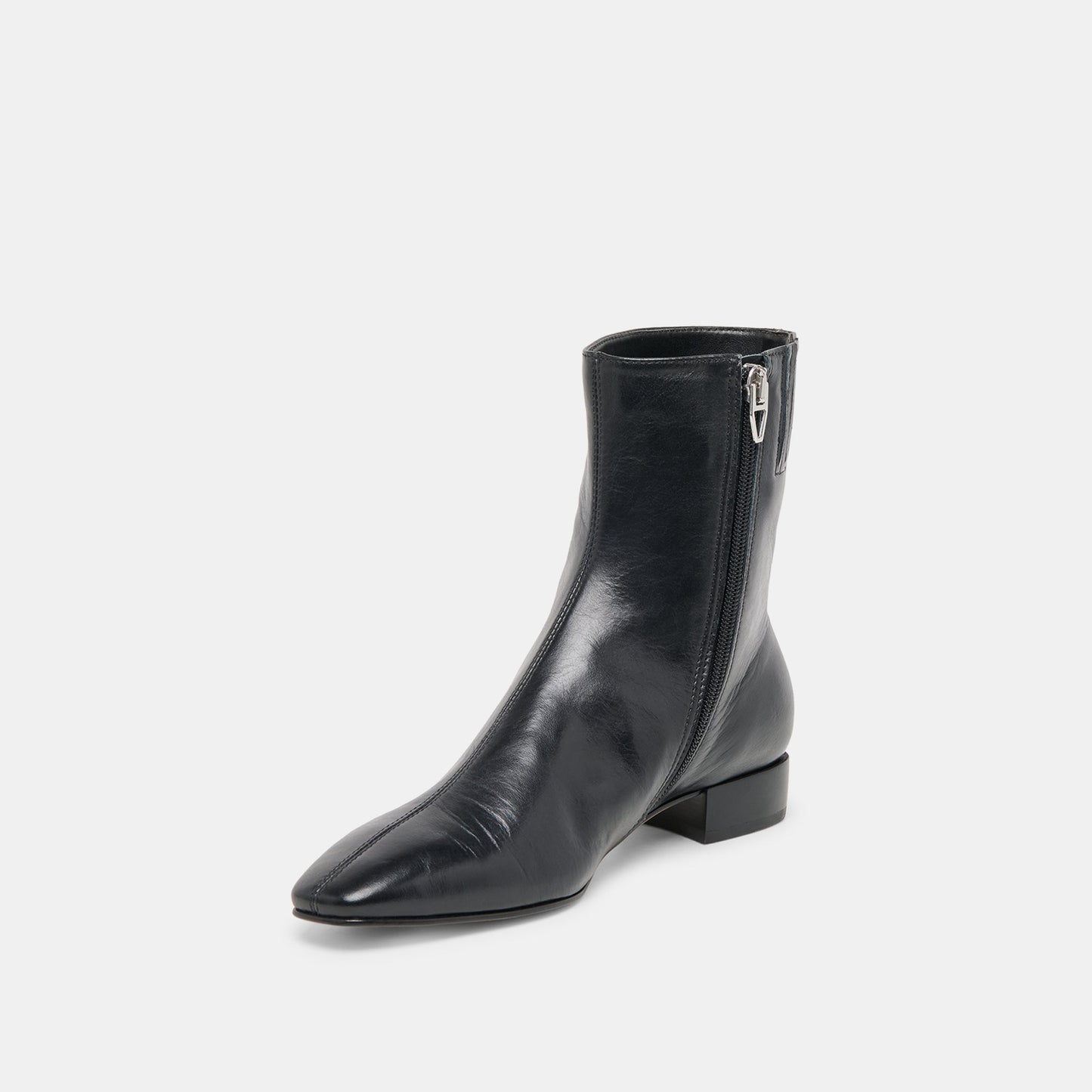 Tarine Black Leather Booties - Dolce Vita