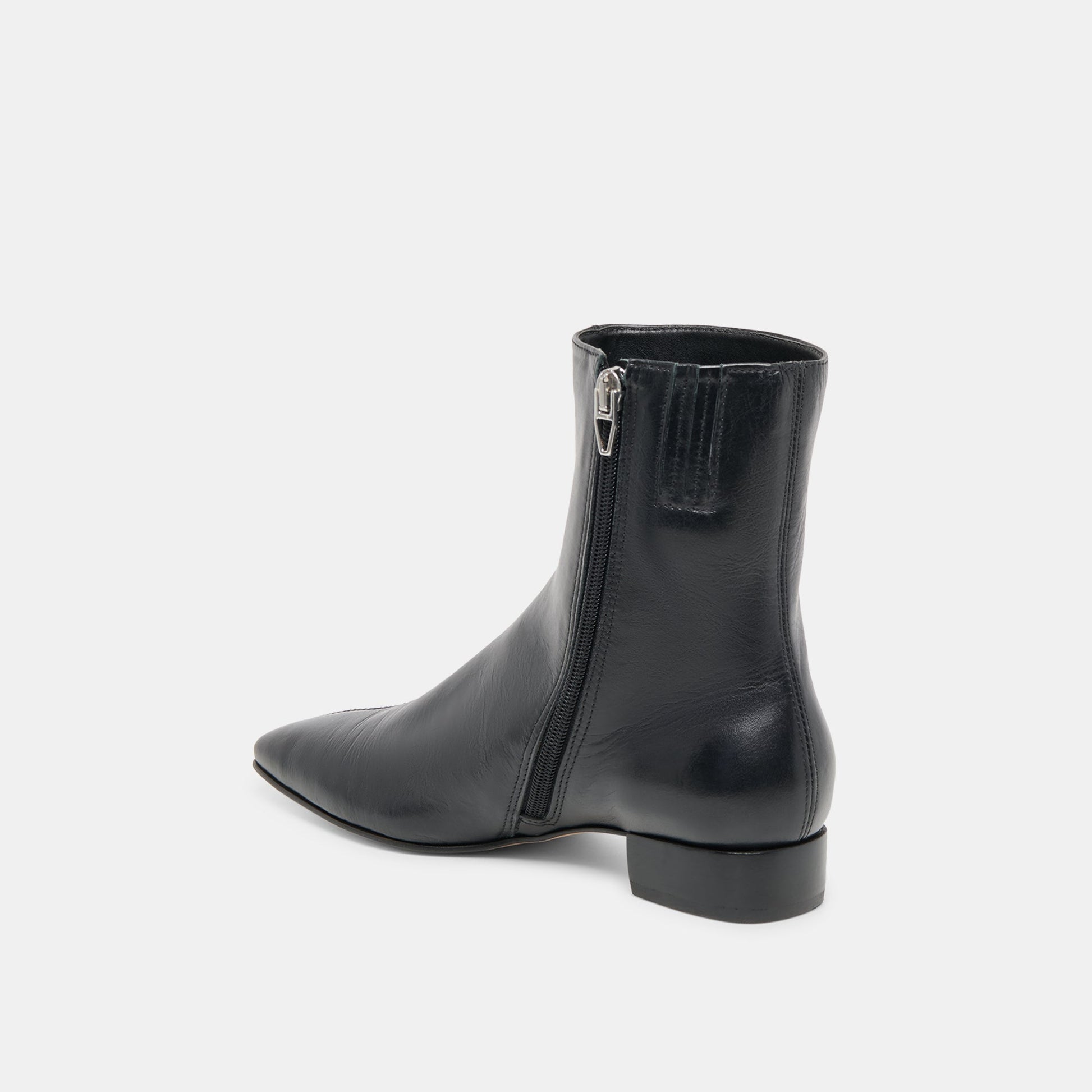 Tarine Black Leather Booties - Dolce Vita