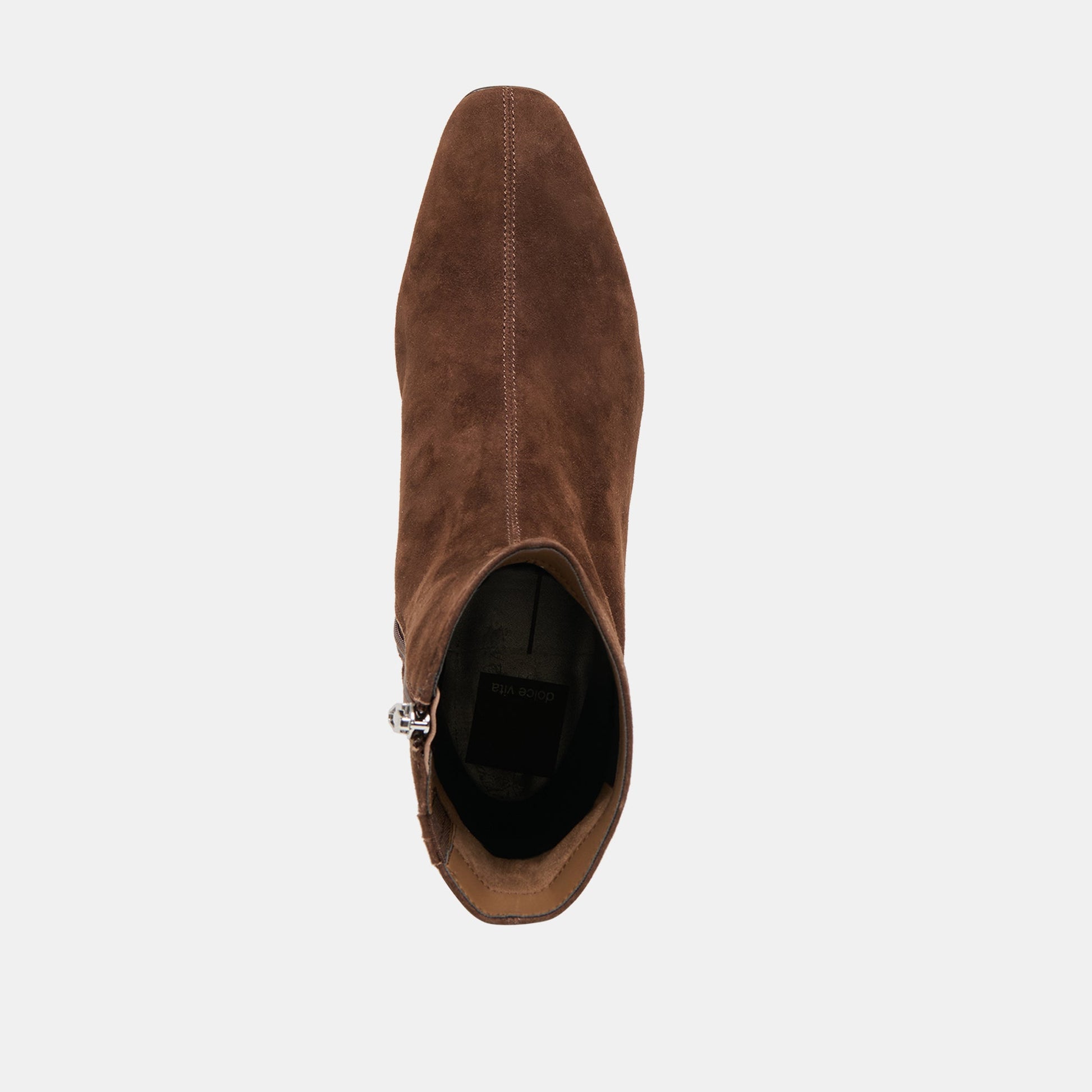 Tarine Dk Brown Nubuck Booties - Dolce Vita