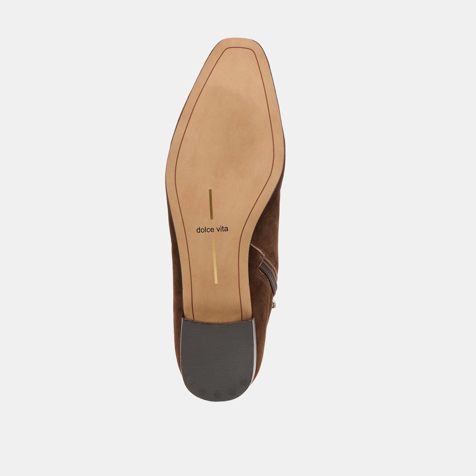 Tarine Dk Brown Nubuck Booties - Dolce Vita