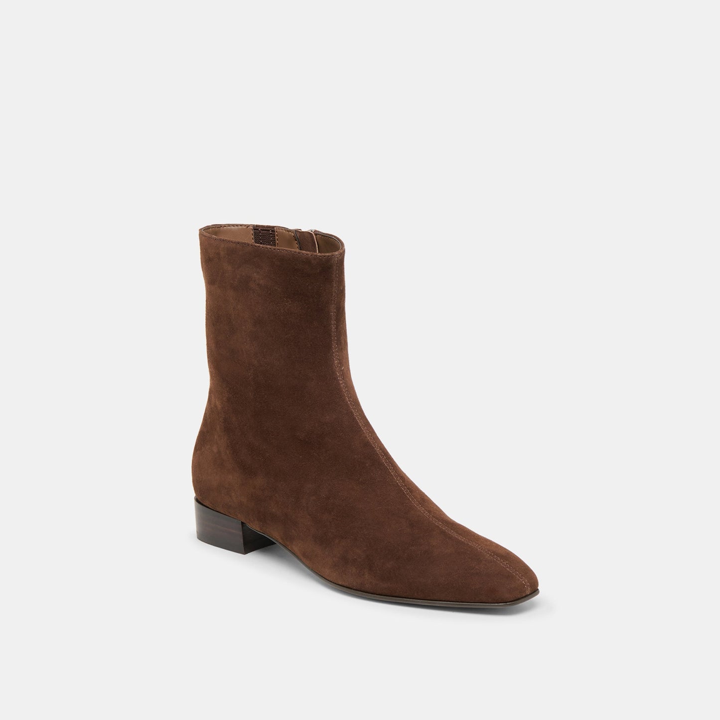 Tarine Dk Brown Nubuck Booties - Dolce Vita