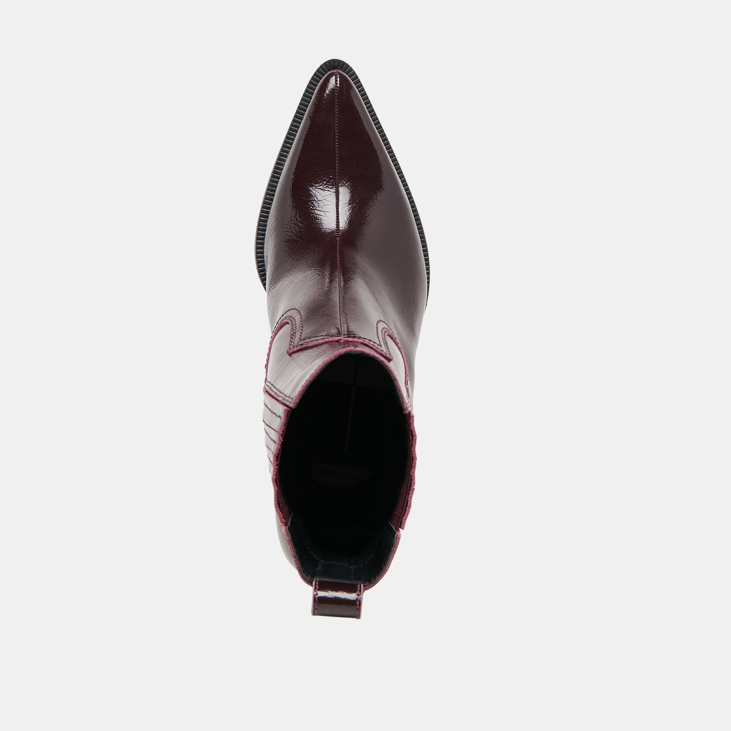 Slim Mulberry Crinkle Patent Booties - Dolce Vita