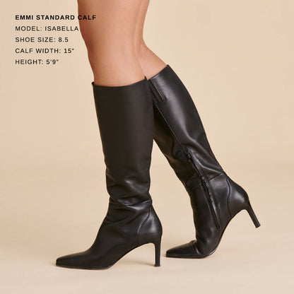 Emmi Black Leather Boots - Dolce Vita