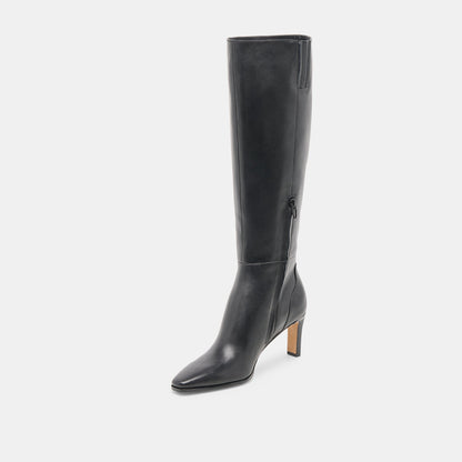 Emmi Black Leather Boots - Dolce Vita