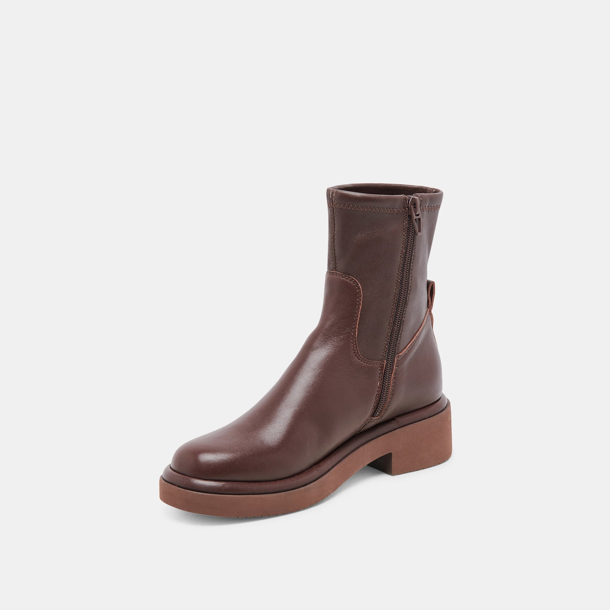 Simaya H2O Waterproof Mahogany Leather Boots - Dolce Vita