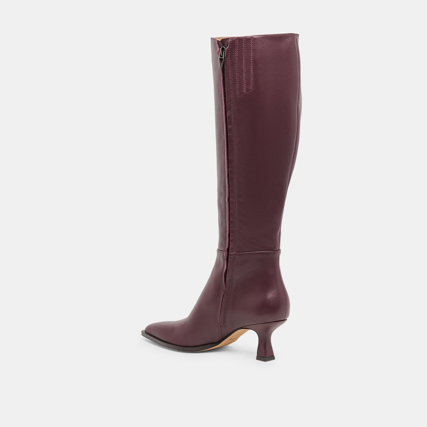 Auggie Wine Leather Boots - Dolce Vita