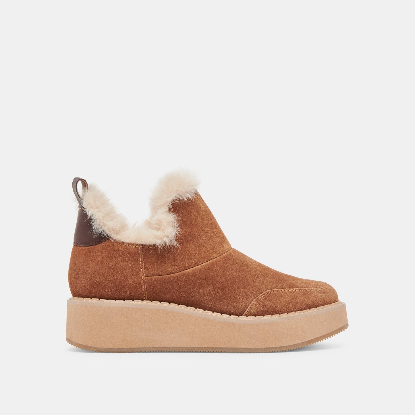 ARDY PLUSH H2O BOOTIES PECAN SUEDE - Dolce Vita