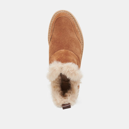 ARDY PLUSH H2O BOOTIES PECAN SUEDE - Dolce Vita