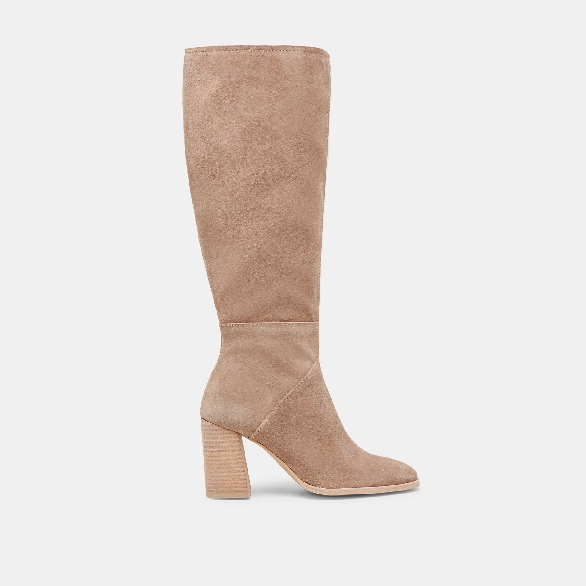 FYNN Wide Calf Boots Truffle Suede - Dolce Vita