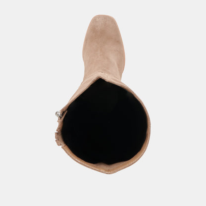 FYNN Wide Calf Boots Truffle Suede - Dolce Vita