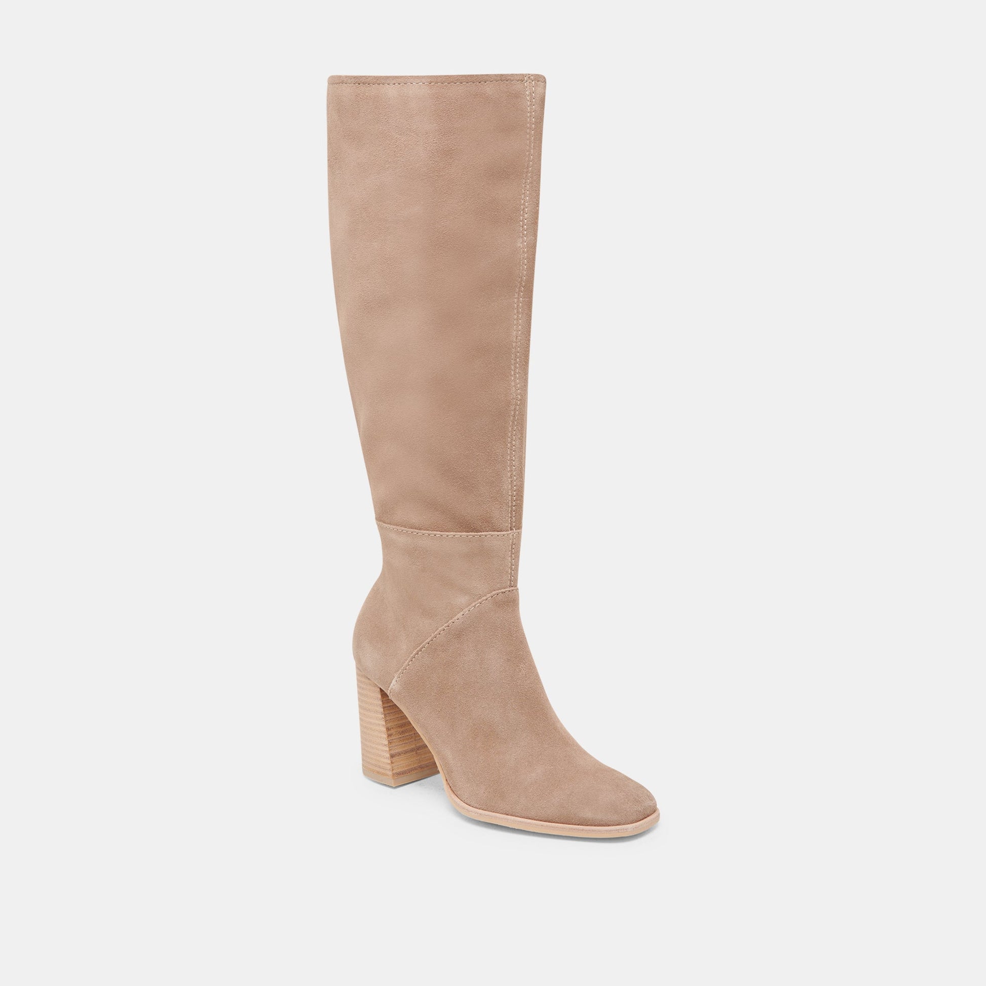 FYNN Wide Calf Boots Truffle Suede - Dolce Vita
