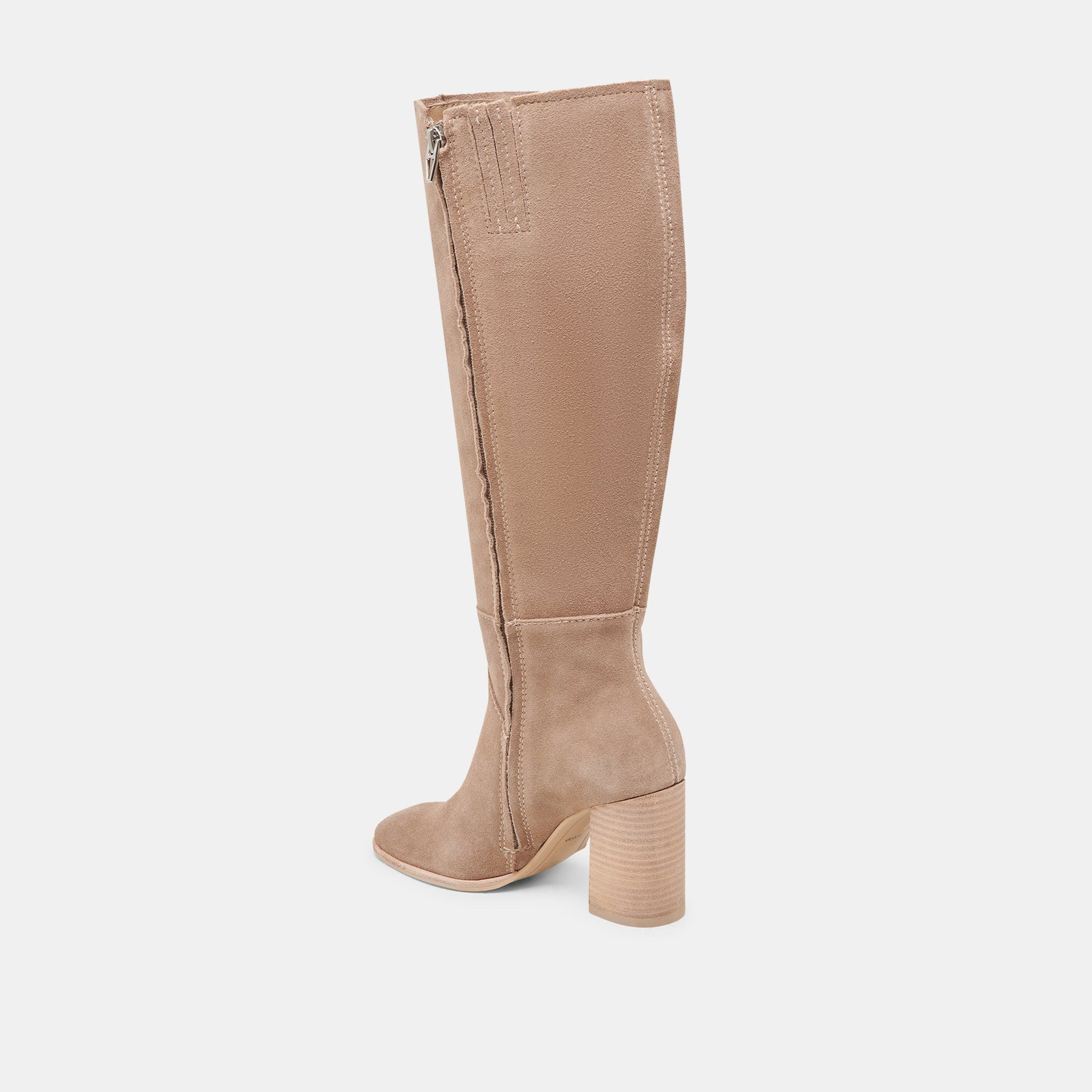 FYNN Wide Calf Boots Truffle Suede - Dolce Vita