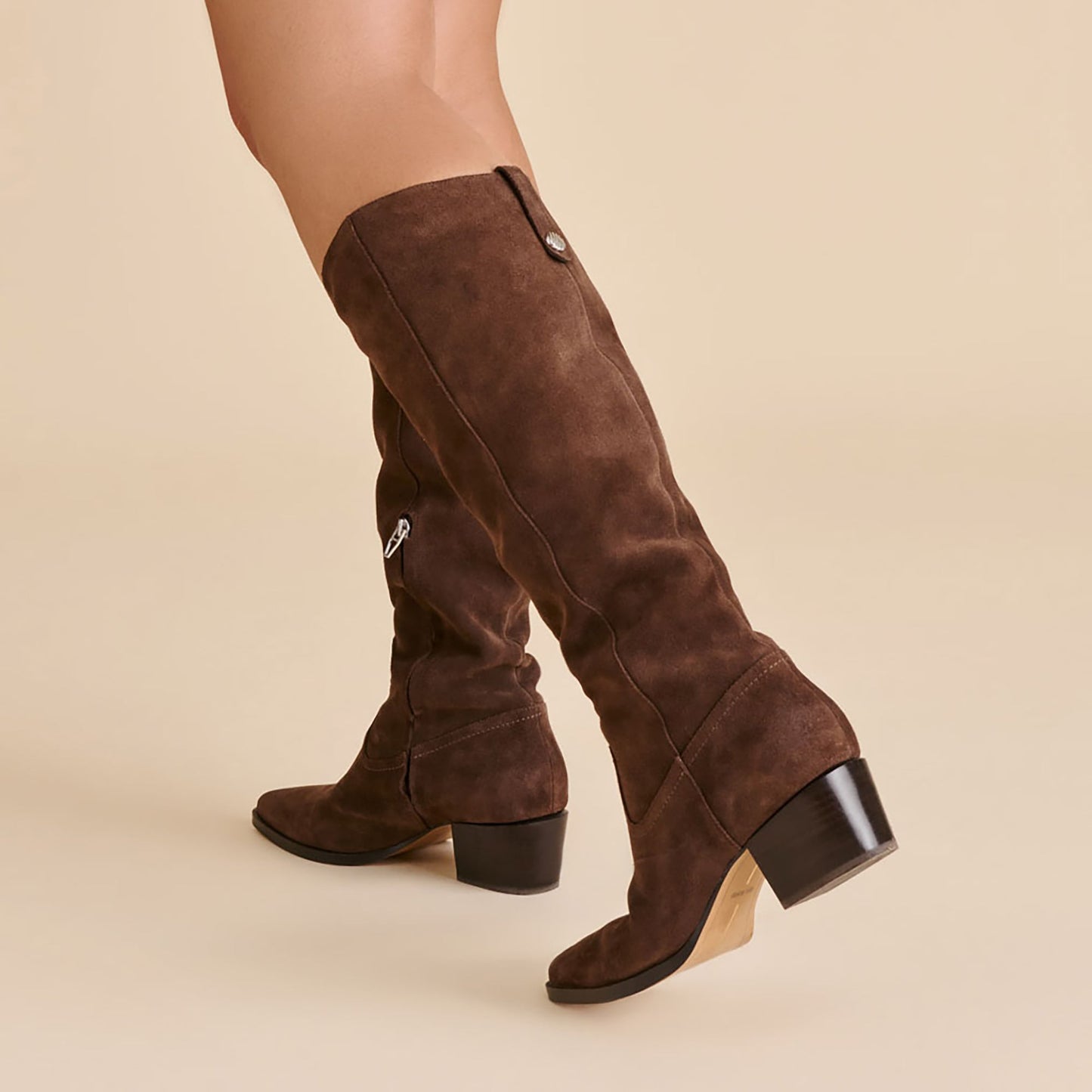 Virona H2O Waterproof Dk Brown Suede Boots - Dolce Vita