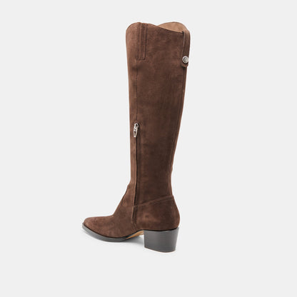 Virona H2O Waterproof Dk Brown Suede Boots - Dolce Vita
