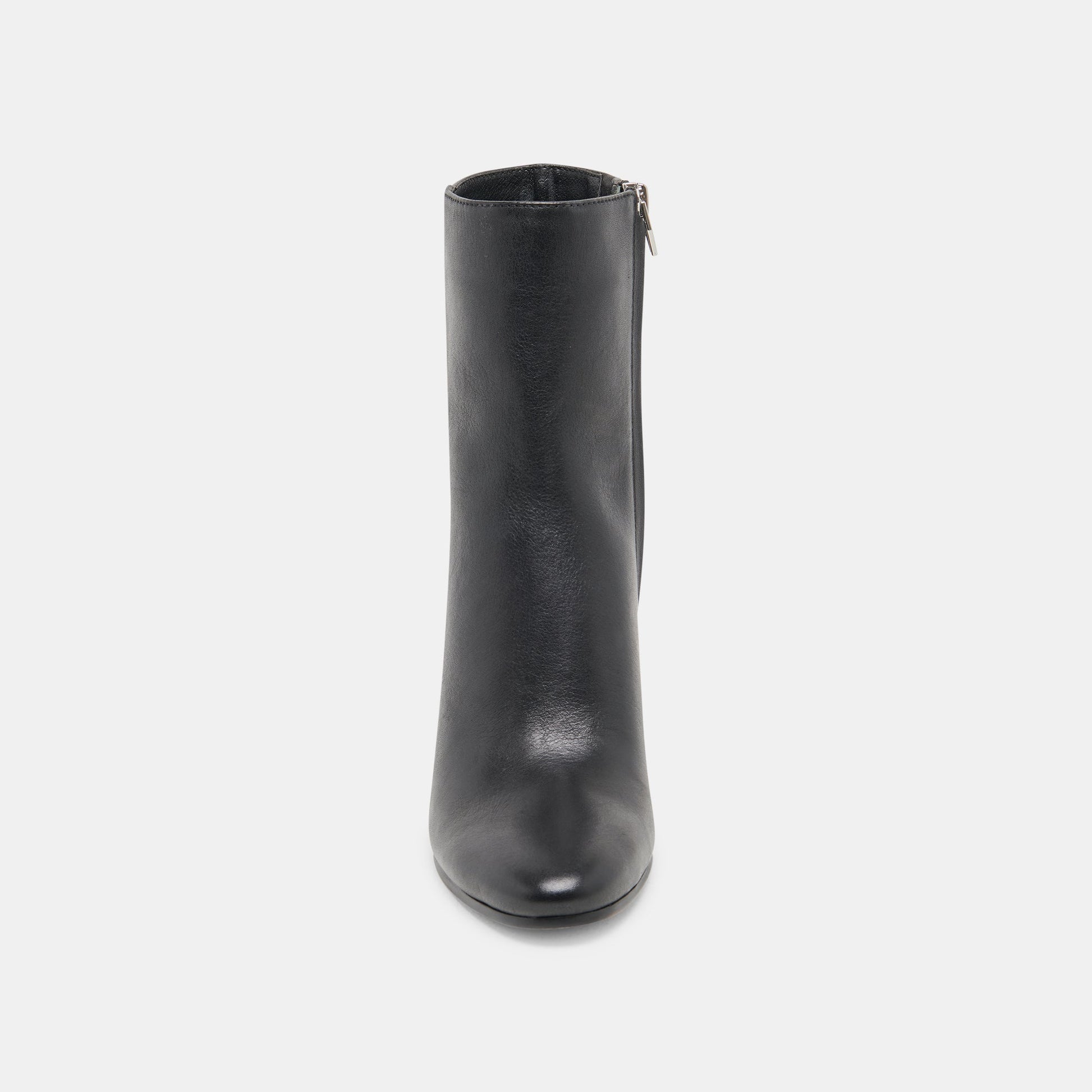 Suzy Wide Black Leather Booties - Dolce Vita