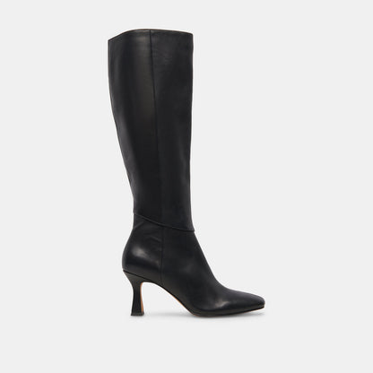Gyra Extra Wide Calf Black Boots - Dolce Vita