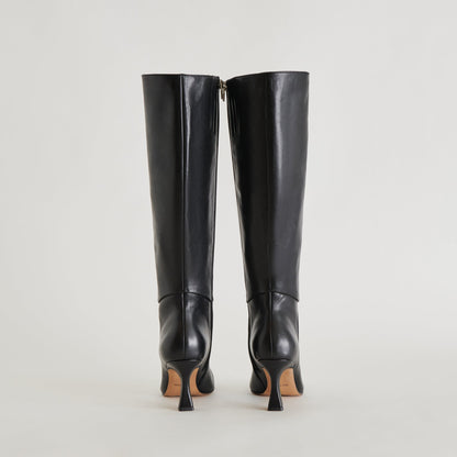 Gyra Extra Wide Calf Black Boots - Dolce Vita