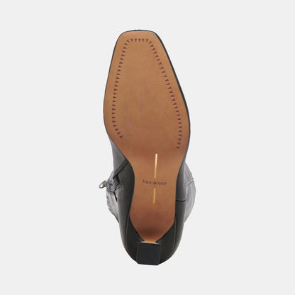 Gyra Extra Wide Calf Black Boots - Dolce Vita