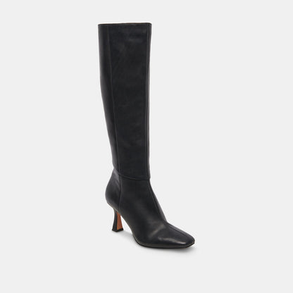 Gyra Extra Wide Calf Black Boots - Dolce Vita