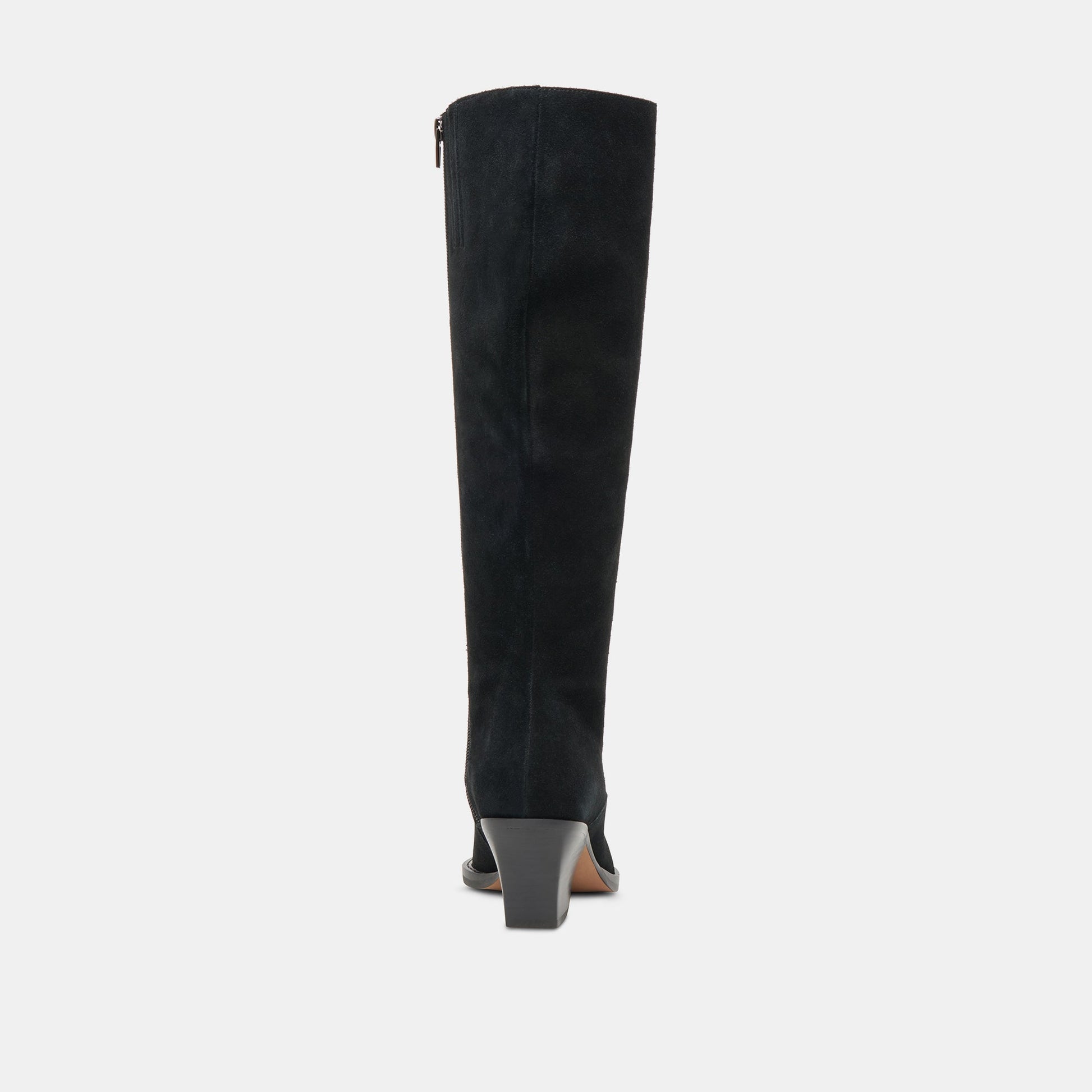 Raj Extra Wide Calf Onyx Suede Boots - Dolce Vita