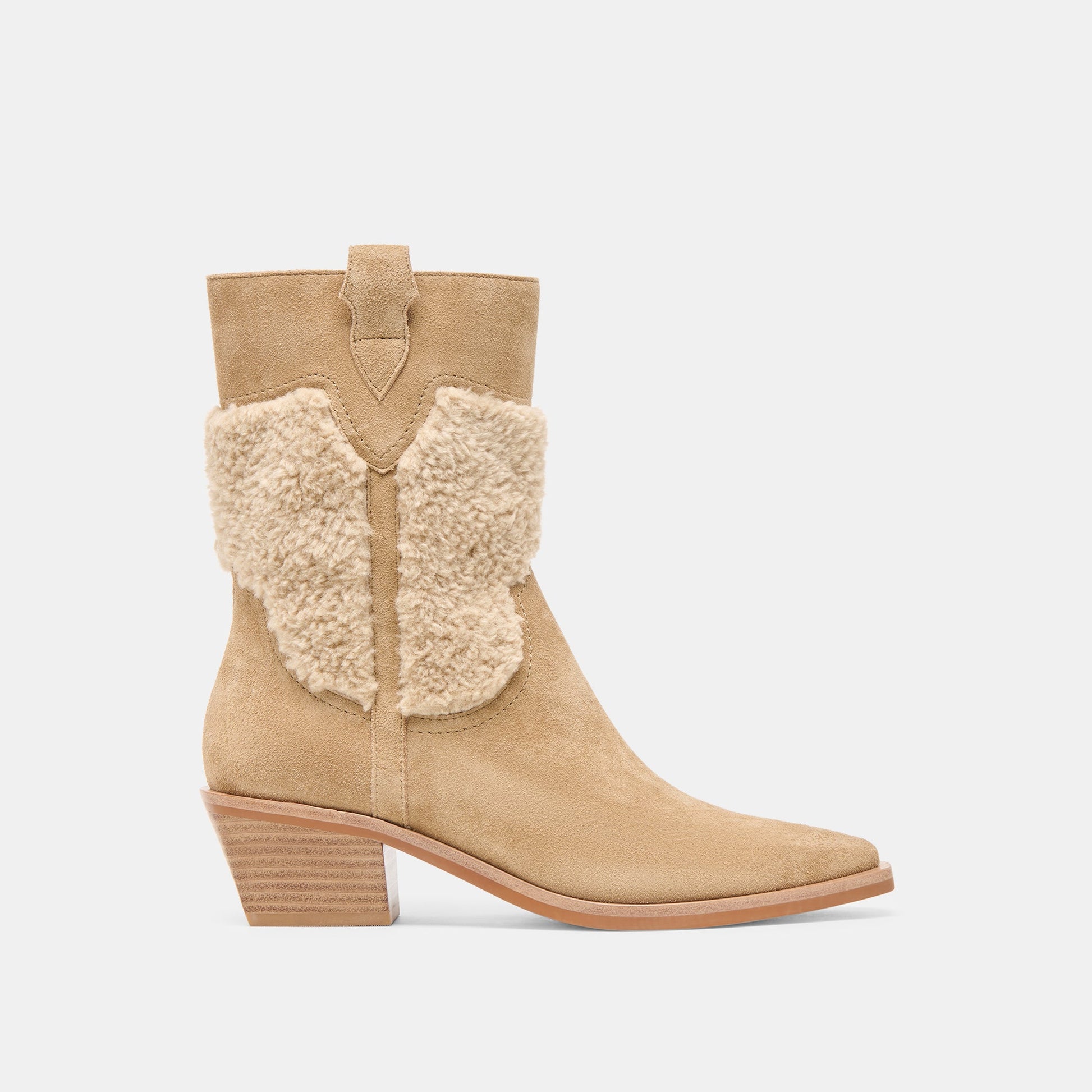 Salil Plush Dk Taupe Suede Boots - Dolce Vita
