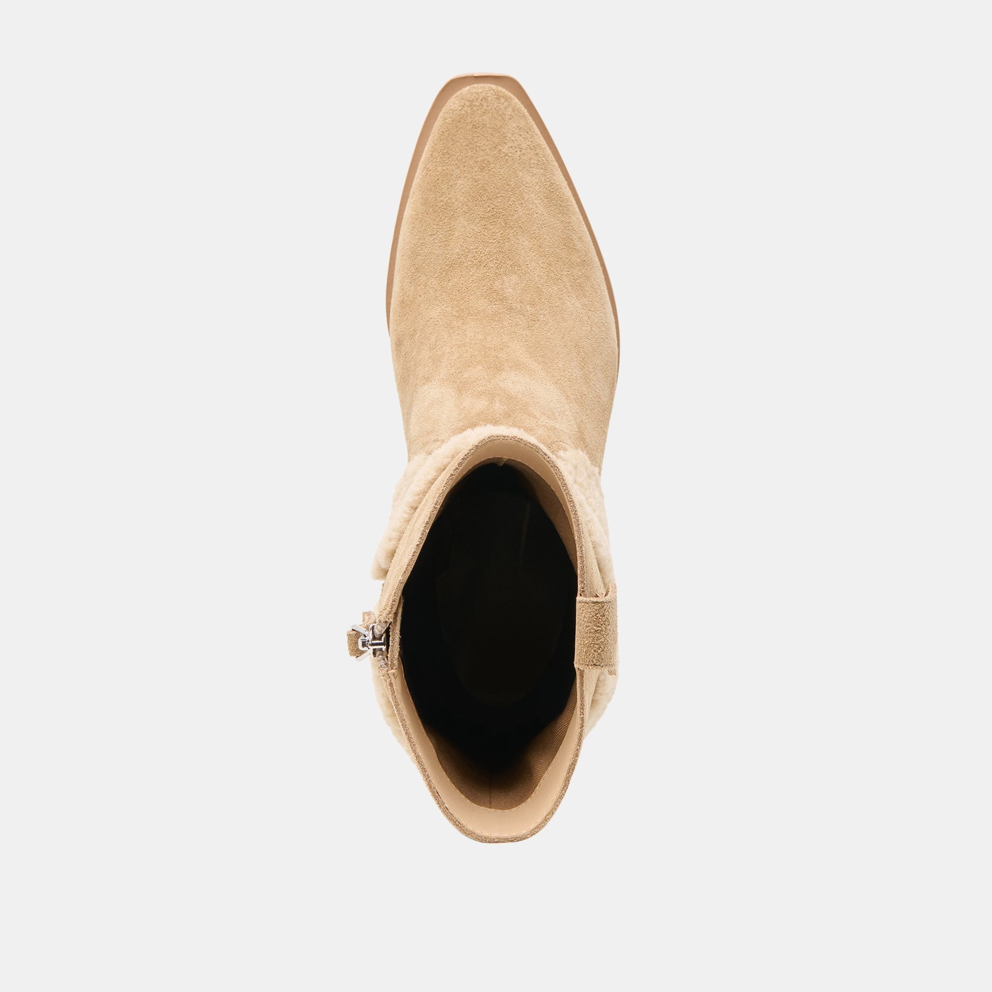 Salil Plush Dk Taupe Suede Boots - Dolce Vita