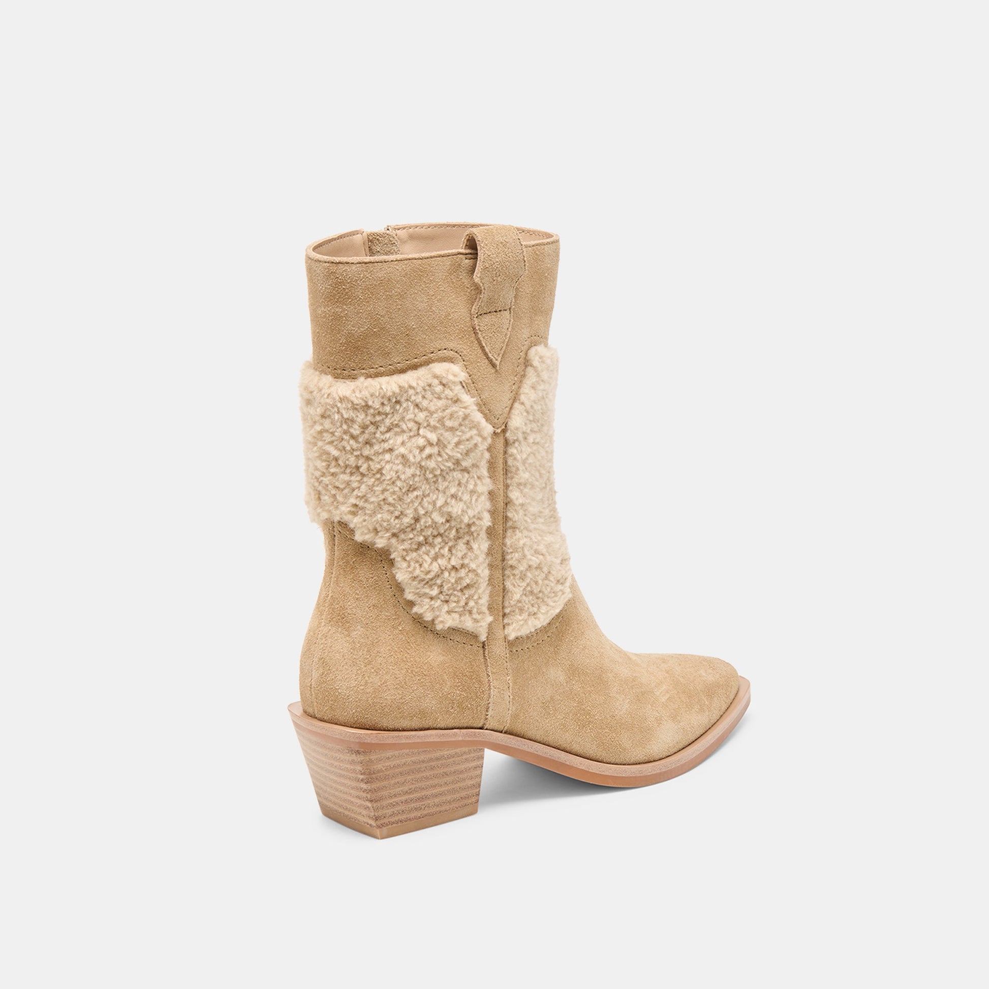 Salil Plush Dk Taupe Suede Boots - Dolce Vita