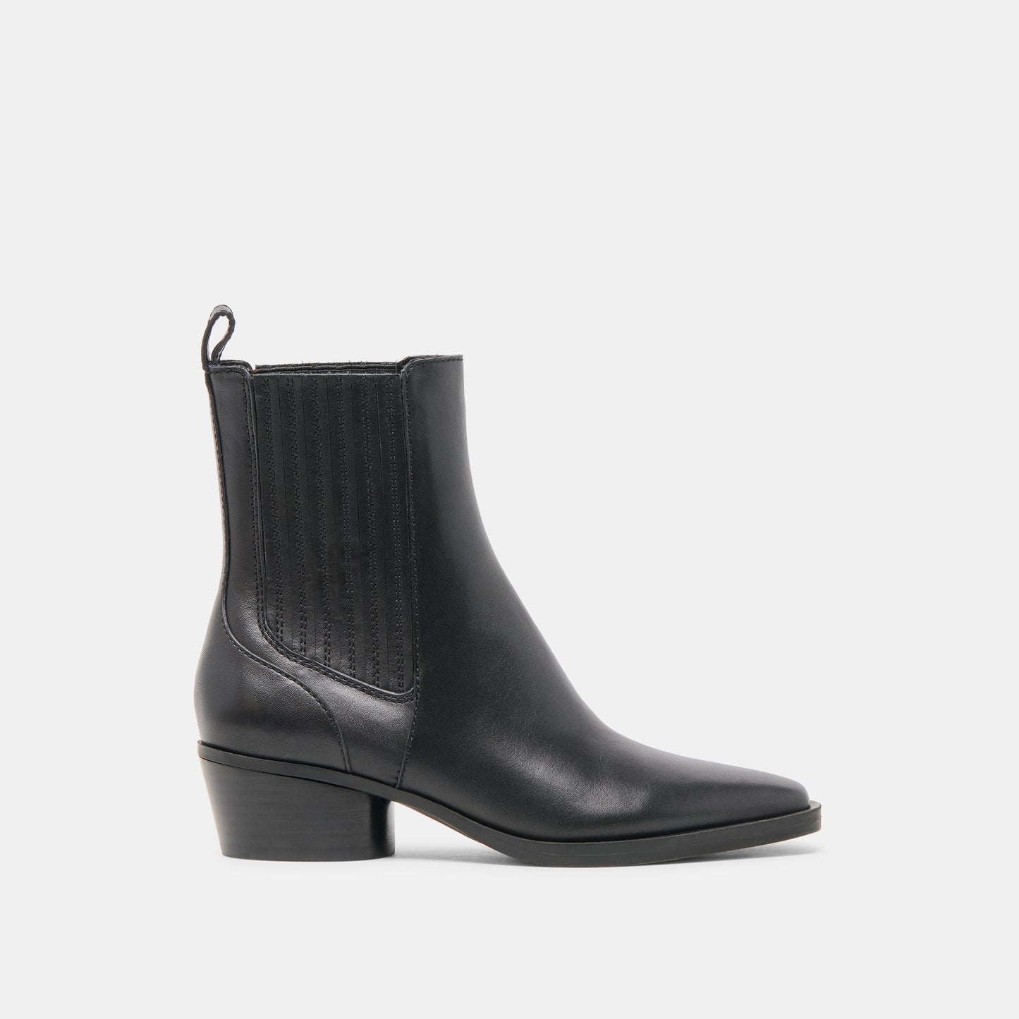 Faint H2O Waterproof Black Leather Booties - Dolce Vita