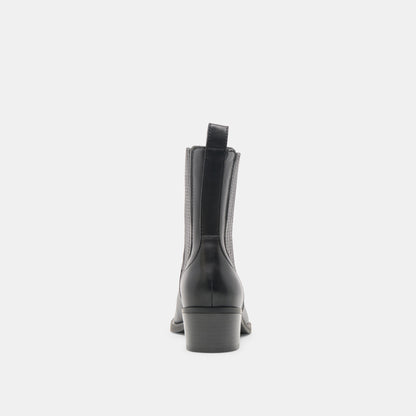 Faint H2O Waterproof Black Leather Booties - Dolce Vita