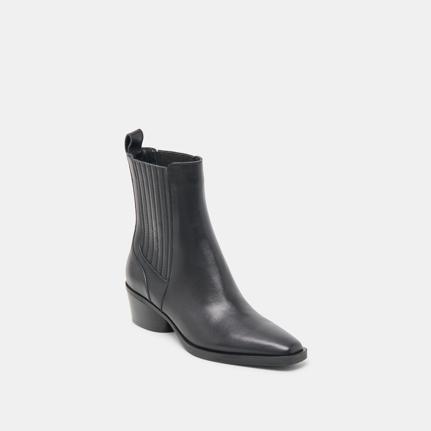 Faint H2O Waterproof Black Leather Booties - Dolce Vita